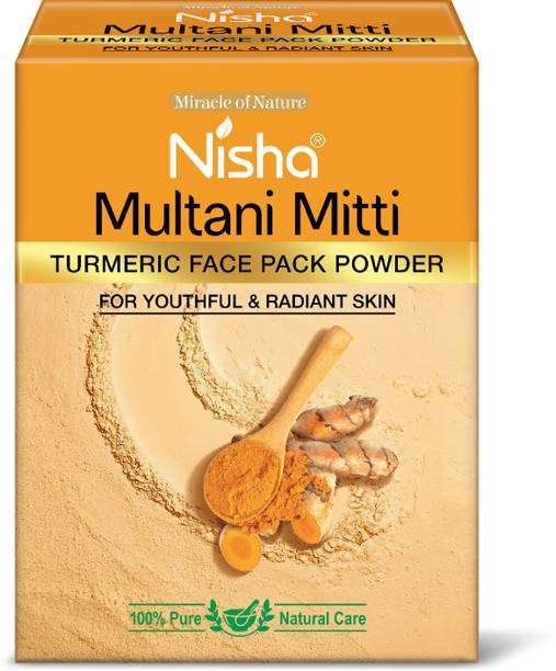 Nisha Turmeric Multani Mitti Powder For Face Pack| Natural Oil Control, Tan Removal