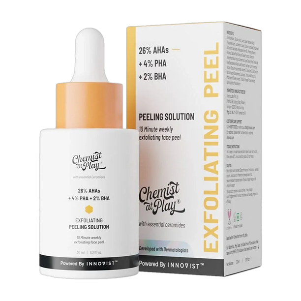 Chemist at Play 26% AHA 2% BHA 4% PHA Peeling Solution | Chemical Exfoliator For Face