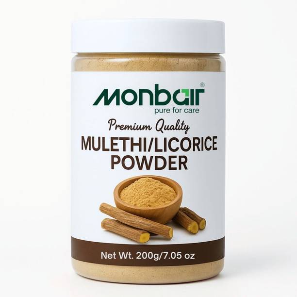 MONBAIR Mulethi Powder For Body, Skin, Face and Hair, Skin Whitening |Liquorice Powder