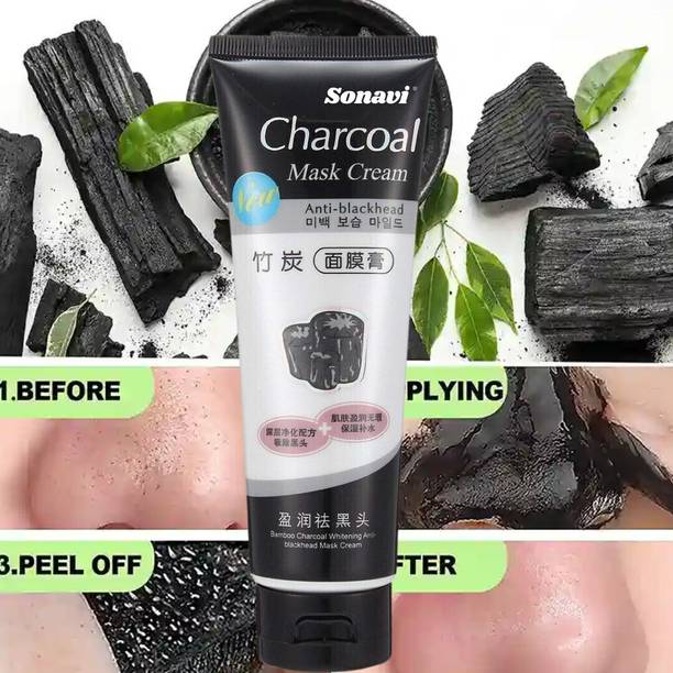 Sonavi Charcoal Peel Off Face Mask For Skin Cleansing & Blackhead Removal