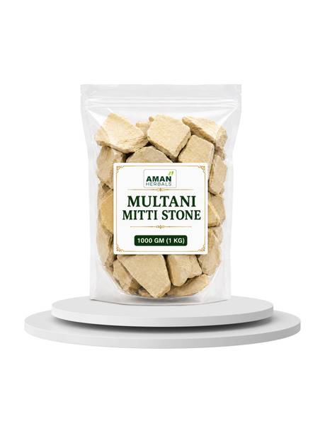 Aman Herbals 100% Pure and Natural Multani Mitti Stone for Skin & Face Care | Face Pack