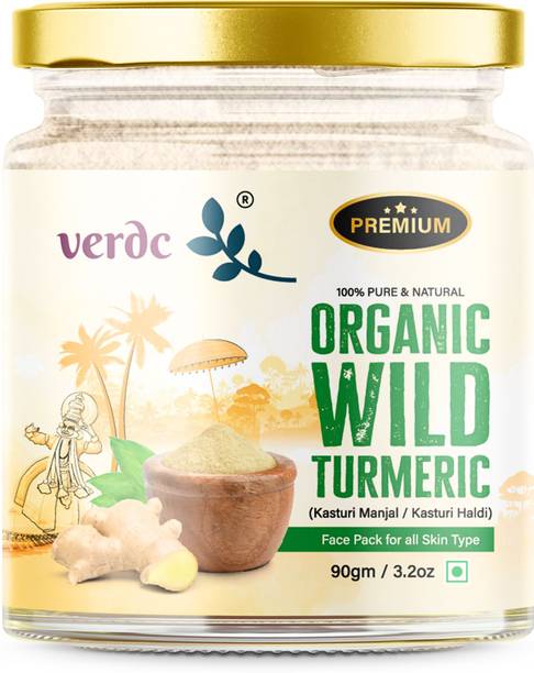 verdc Wild Turmeric Face Pack Powder / Kasturi Manjal / Haldi / Musk