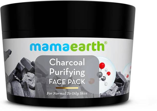 Mamaearth Natural Charcoal Purifying Face Pack Glowing Skin for Normal to Oily Skin