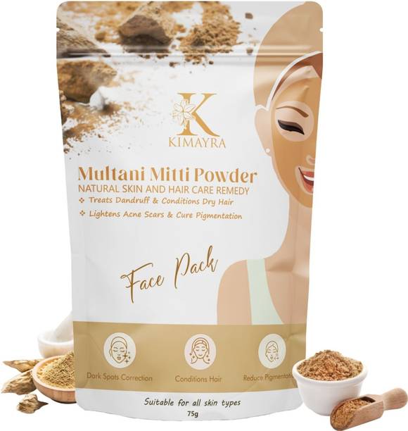 KIMAYRA Pure & Natural Multani Mitti Powder | Great For Hair, Face, Skin