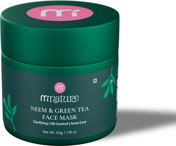 mi nature Neem & Green Tea Acne Care Mask - 50g