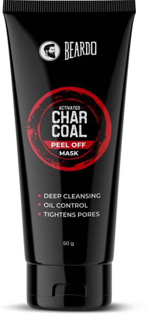BEARDO Charcoal Peel Off Mask | For Glowing Skin | Detoxing Facial Kit for Men