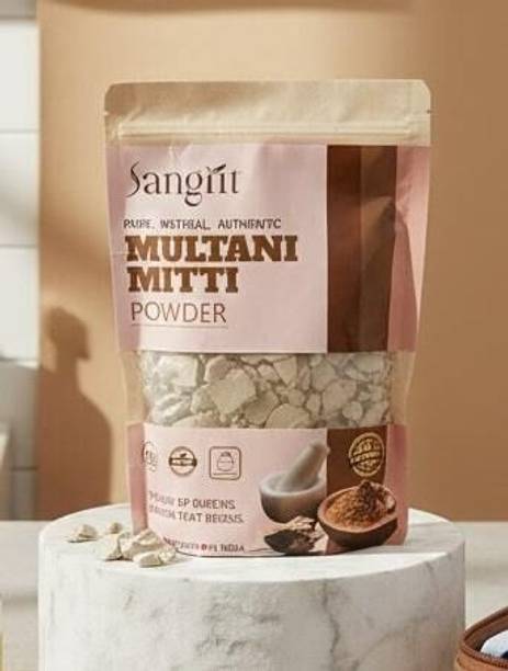 sangrit Pure & Natural Multani Mitti Powder| Bentonite Clay | Great For Hair, Face, Skin