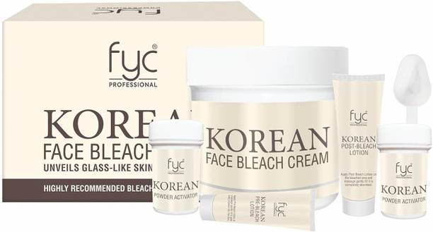 FYC PROFESSIONAL Korean Face Bleach Cream – Glass Skin Glow, Facial Hair Lightening, – 270g