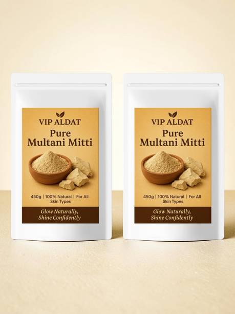 VIP ALDAT Revive Pure Multani Mitti Natural Glow & Tan Removal Pack 2 (2x450g) 900g