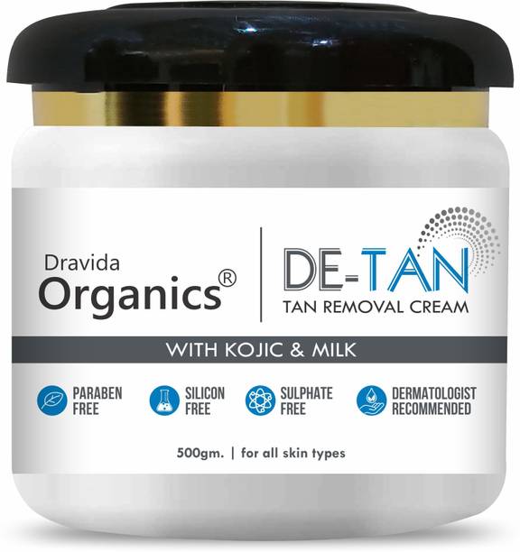 Dravida Organics De Tan Removal for Glowing & Lighting oil Control, Anti Acne & Pimples Blemishes