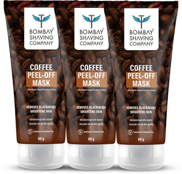BOMBAY SHAVING COMPANY Coffee Peel off Face Mask | Face Pack for DeTan & Blackhead Removal