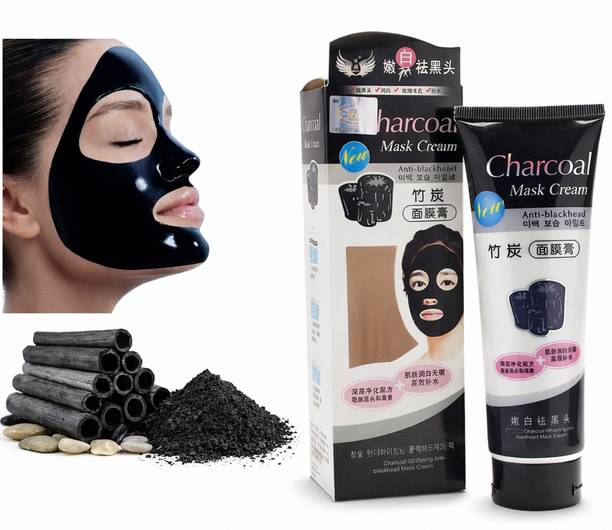 CHARCOAL MASK CREAM For Deep Skin Detox Charcoal Blackhead Removal Face Mask