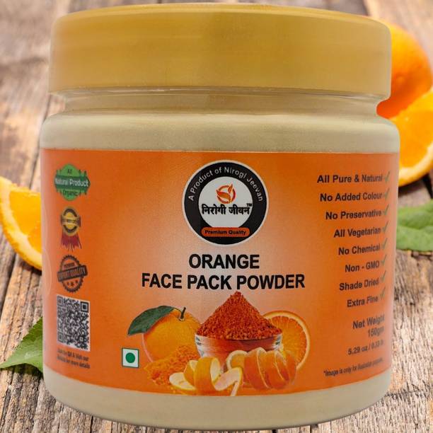Nirogi Jeevan Orange Face Pack Powder | For A Natural Skin Care |For A Perfect Natural Glow