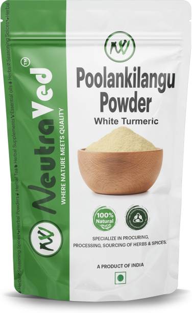 NeutraVed White Turmeric Powder | Poolankilangu Kapoor Kachri | Zedoary Kachur for Face
