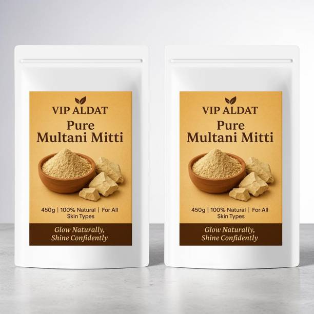 VIP ALDAT Revive Earth Glow Original Multani Mitti Clay Pack of 2