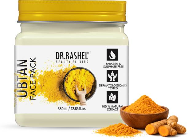 DR.RASHEL Ubtan Face Pack For Skin with Turmeric & Sandal | Tan Removal & Skin Renewal