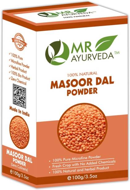 MR Ayurveda 100% Pure Masoor Dal Powder | Red Masoor Dal Powder for Face