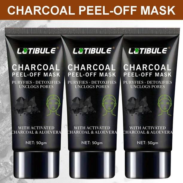 Latibule Charcoal Peel Off Mask Infused with Soothing Aloe Vera Extract
