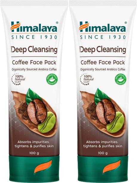 HIMALAYA DEEP CLEANSING COFFEE FACE PACK 100G (PACK OF 2 )