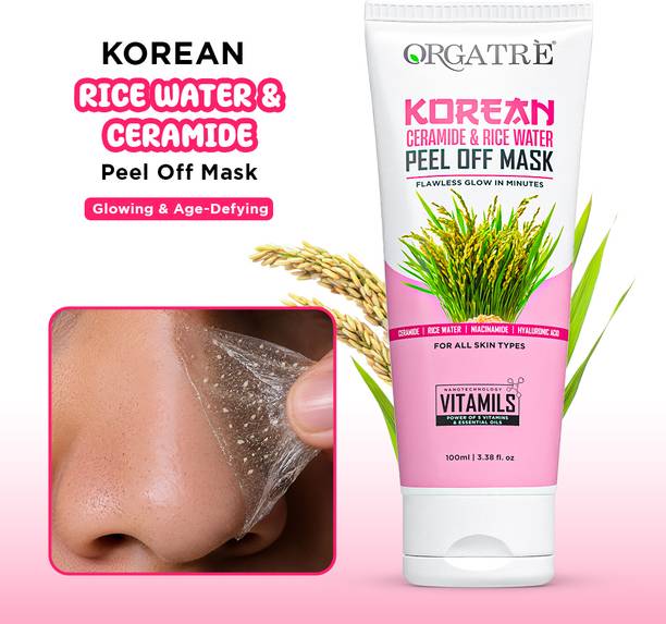 Orgatre Korean Peel Off Face Mask for Men & Women | Detox, Skin Glow & Blackhead Remover