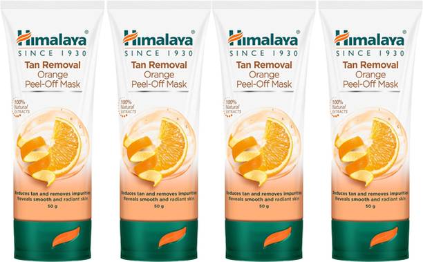 HIMALAYA TAN REMOVAL ORANGE PEEL OFF MASK 50G (PACK OF 4 )