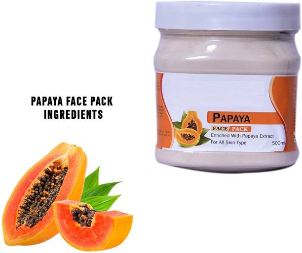 Softiebow Best Papaya Natural Face Pack for Smooth Skin & Glowing