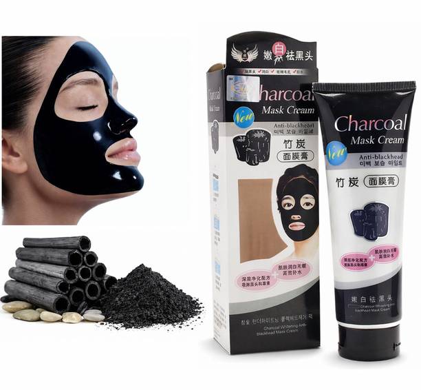 CHARCOAL MASK CREAM For Pore Detox Charcoal Face Mask Blackhead Removal Skin Purifying