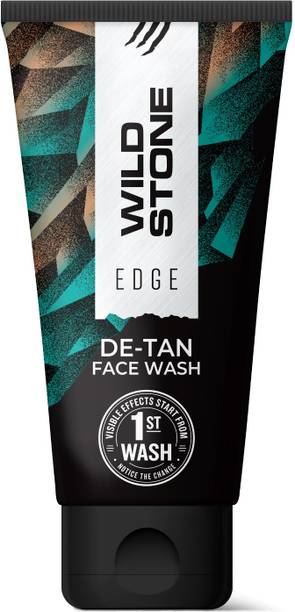 Wild Stone Edge De-Tan , Tan Removal , with Vitamin C, Aloe Vera & Papaya Face Wash