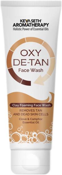 KEYA SETH AROMATHERAPY Oxy De Tan Clay Foaming Clove & Camphor oil Removes Tan Face Wash