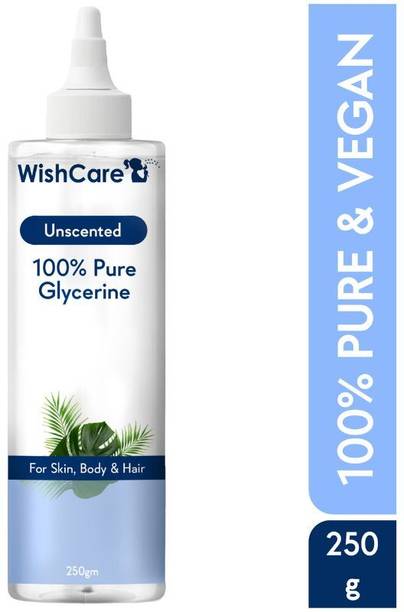 WishCare Pure & Unscented Glycerine - Pharmaceutical Grade, 100% Vegan, Hypoallergenic - Beauty & SkinCare