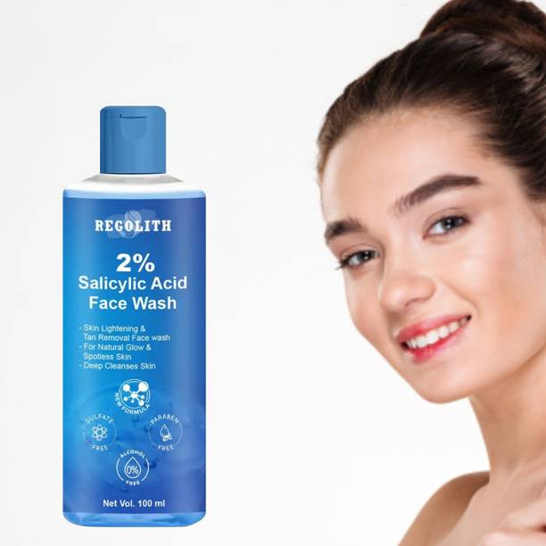 Regolith 2% Salicylic Acid  for Men & Women - For Clear, Oil-Free & Bright Skin Face Wash