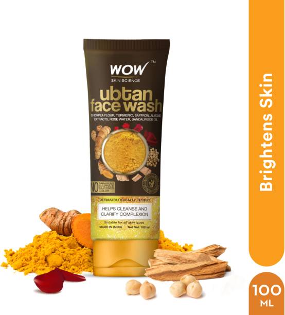 WOW SKIN SCIENCE Ubtan  For Oily Skin- Tan Removal and Skin Brightening Face Wash