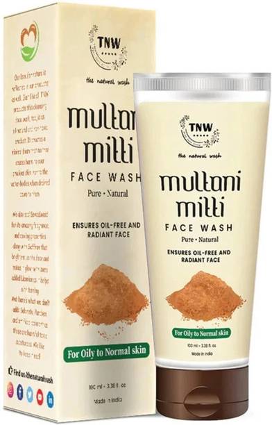 TNW - The Natural Wash Multani Mitti  With Sandalwood- Oil | Acne Control Face Wash