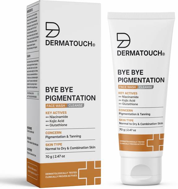 Dermatouch Bye Bye Pigmentation  Niacinamide, Kojic Acid, & Glutathione Face Wash