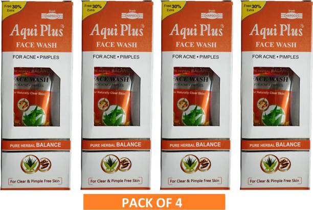 HAPDCO AQUI PLUS FACE WASH (PACK OF 4) Face Wash