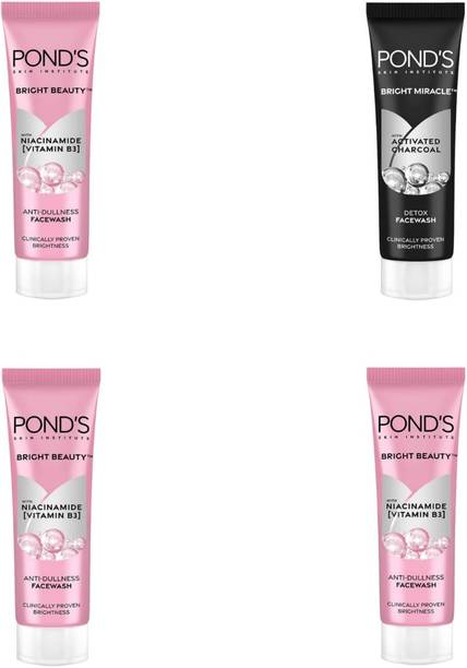 POND's 1pc Bright Miracle & 3pc Bright Beauty 50ml Fw Set of 4 Face Wash