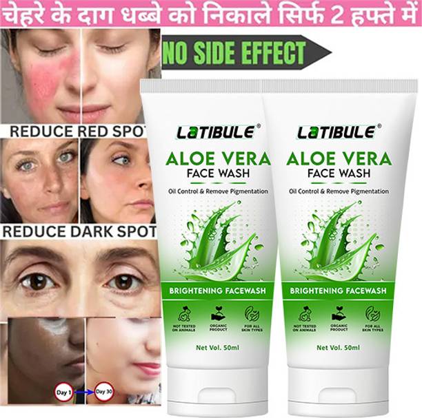 Latibule Fresh Look Aloe Vera Gel Deep cleanser Smooth Combo Face Wash
