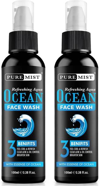 Puremist Ocean Facewash for Men | Brightening  | Daily Use | All Skin Types Face Wash