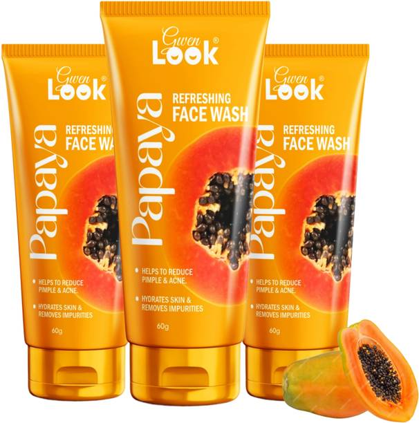 GWENLOOK Papaya Facewash for Glowing & Gentle Skin | All Skin Types Facewash Face Wash