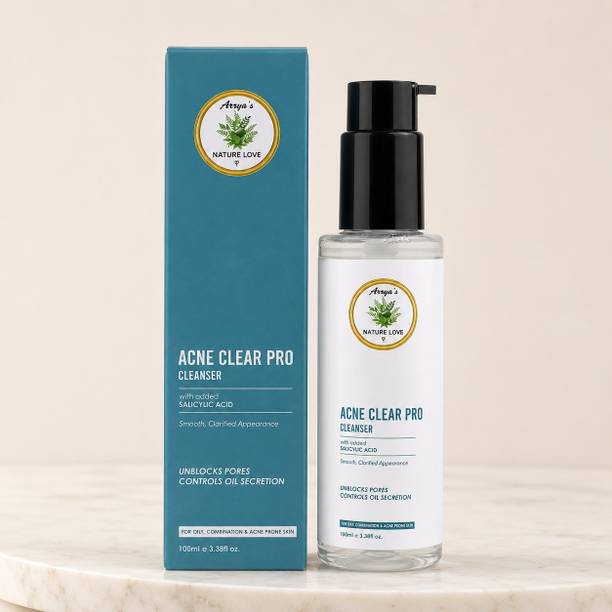 Arryas Nature Love Acne Clear Pro Cleanser with Salicylic Acid for Oily & Acne Prone Skin Face Wash