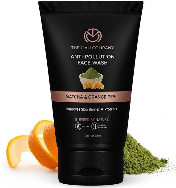 THE MAN COMPANY Anti-Pollution Cleanser for Oily Skin | Reduces Pimples, Blackheads & Dark Spots | Deep Cleansing Face Wash
