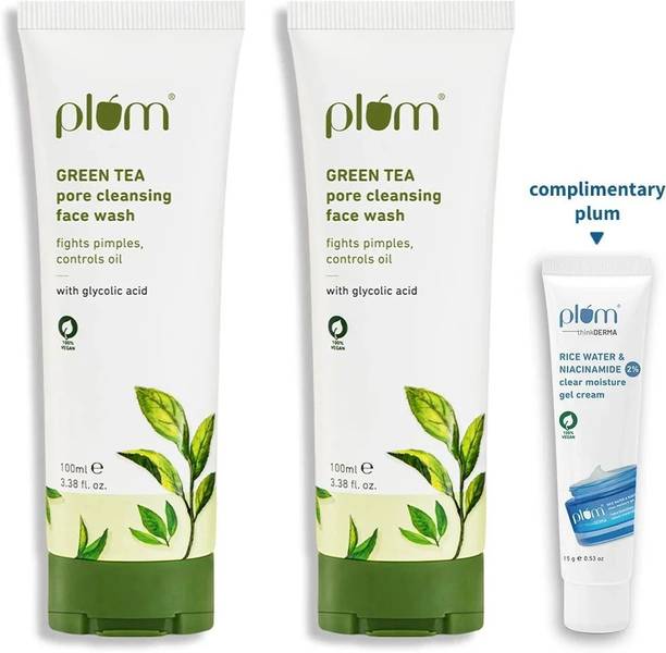 Plum Green Tea  for Oily Skin|Fights Acne & Pimples,Brightens Skin,Cleans Pores Face Wash