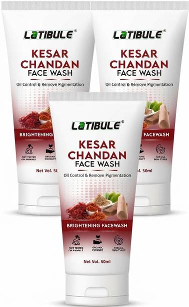 Latibule Kesar & Chandan Facewash for Tan Removal and Even Skin Tone Face Wash