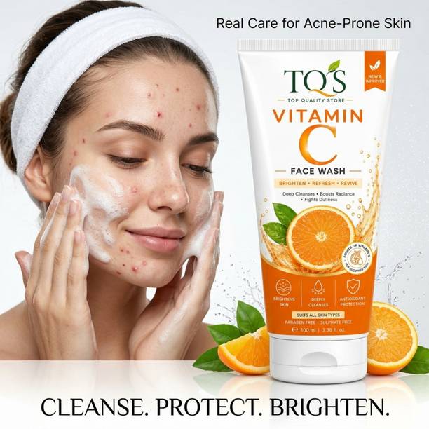 TQS Lemon with Vitamin C face wash for Instant Radiance & Tan Removal  Face Wash