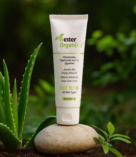 Better Organics Gentle and Rejuvenating Skin Hydrating Cleanser with Niacinamide, Glycerine & Vitamin B5 | Hydrates, Repairs & Protects | Suitable for All Skin Types Face Wash