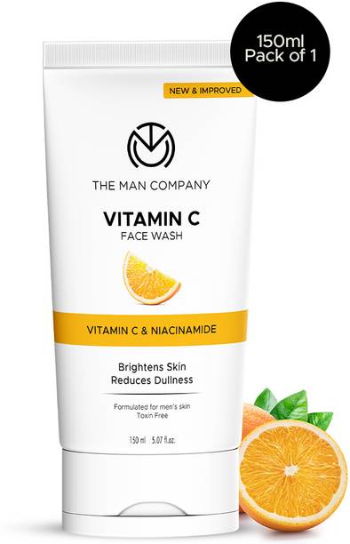 THE MAN COMPANY Daily Vitamin C & Niacinamide  | For Skin Brightening, Glowing| Dullness Reduction| Hydrates | Suitable For Oily, Dry & Sensitive Skin For Men Face Wash