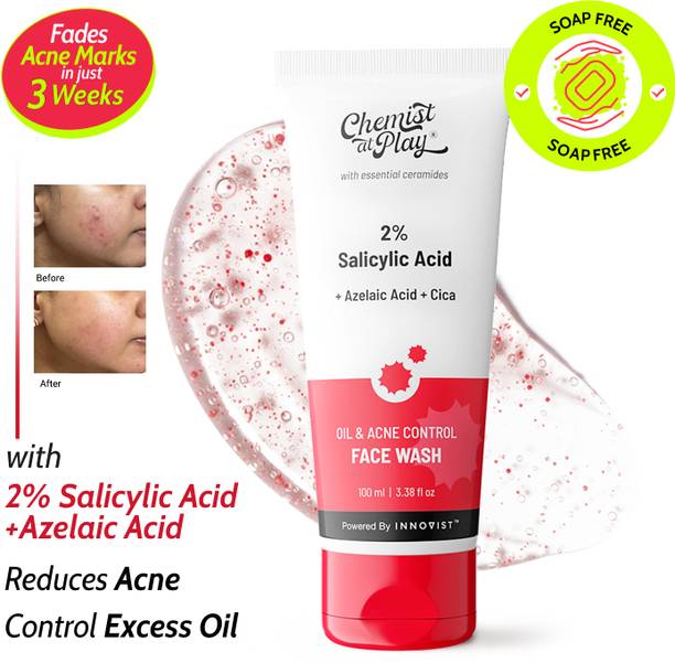 Chemist at Play Oil & Acne Control  - Removes Blackheads & Pimples | 2% Salicylic Acid Face Wash