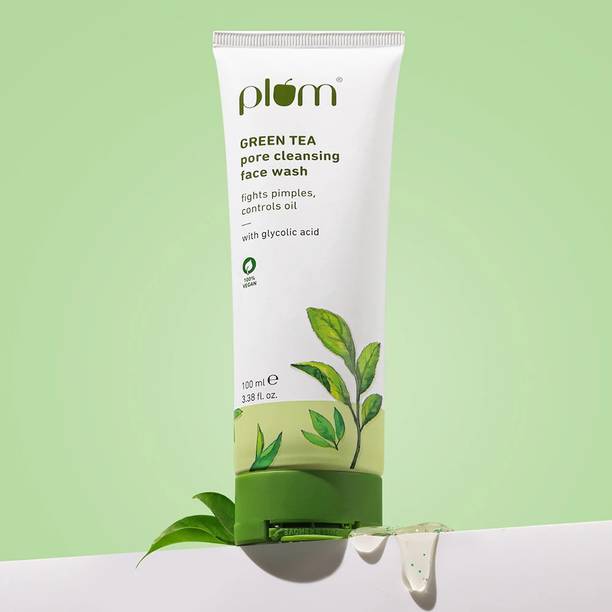Plum Green Tea Pore Cleansing, Oil-control Gel  | For Oily, Acne-Prone Skin | Men and Women Face Wash