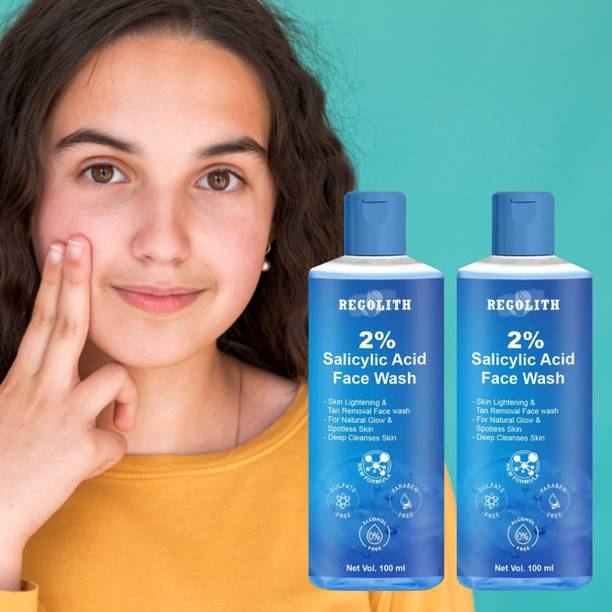 Regolith 2% Salicylic Acid Deep Cleansing  for Oil Control & Skin Lightening Face Wash