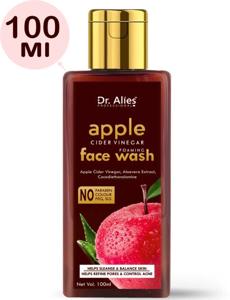 Dr. Alies Professional Apple Cider Vinegar , Purifies & Balances Skin Oils - Prevents Acne For Men & Women (SLS & Paraben Free) Face Wash